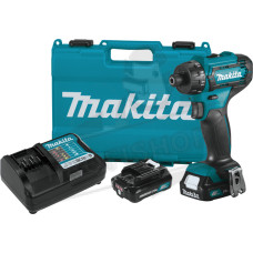 Винтоверт Makita акумулаторен 12 V, 2 Ah, 30 Nm, 6.35 мм, DF033DWAE